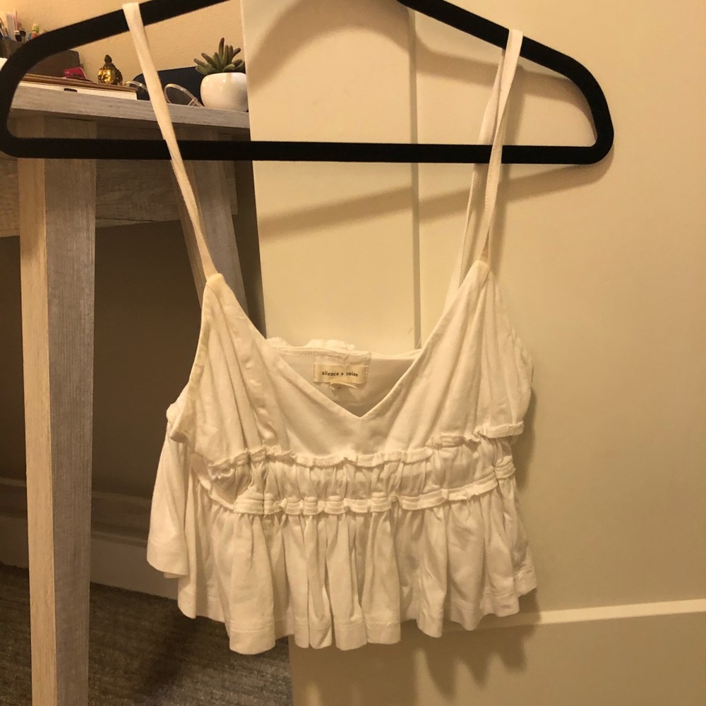 Urban Outfitters Peplum Crop Top Tank